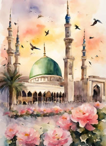 BILIBILI | Jigsaw Puzzle for Adults 1000PCS-50X70CM Watercolor Islamic Architecture Artwork Mindful Game Stress Relief Decor Gift