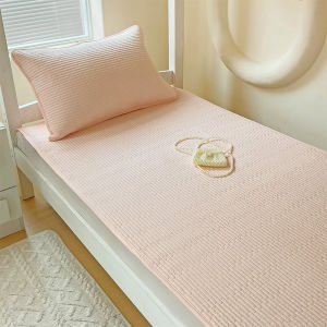 Kiss Dear | Non-slip All-season Cotton Bedspread for Single Use in Dormitory