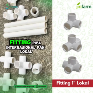 JIRIFARM - Fitting Pipa Paralon 1 Inch Inci 5 Way Arah Dop Sock Sok 1" Lokal