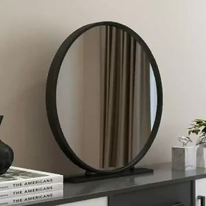 Dressing Mirror Table Top Makeup Mirror Desktop Mirror Cosmetic Makeup Mirror Desktop Student Dormitory Iron Art Large Mirror Dressing Table Mirror 化妆镜