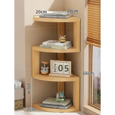 MENGBINFEN | Corner Shelf Organizer Desk Bookshelf
