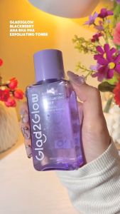 Glad2Glow Blackberry Toner Daily Exfoliating Toner AHA BHA PHA 80ml Bpom