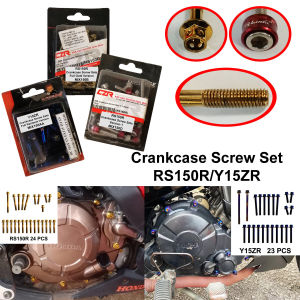 Honda RS150R Yamaha Y15ZR Crankcase Screw Sets Red Gold Full Rainbow