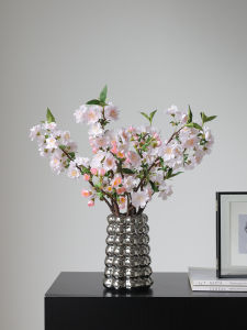 ดอกซากุระปลอมสไตล์จีนใหม่ ดอกไม้เทียม ตกแต่งห้องนั่งเล่น โต๊ะทานอาหาร ชั้นวางเครื่องประดับ TV ประตูทางเข้า ดอกไม้เทียม ดอกไม้สด