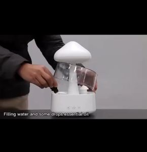 Rain Cloud Humidifier Essential Oil Diffuser Awan Hujan/Pelembab Dengan Lampu Led Untuk Kamar Tidur
