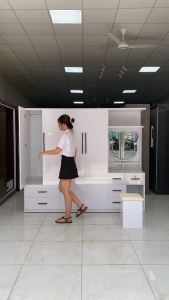 Tủ nhựa kèm bàn trang điểm mẫu mới trắng tinh