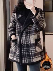 Design Fleece Thickening Coat for Petite Figures