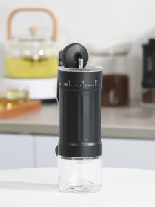 Máy Xay Cà Phê Cầm Tay Chuyên Nghiệp Có Thể Điều Chỉnh Bằng Gốm Hình Nón Bằng Thép Không Gỉ Máy Xay Cầm Tay Dành Cho Du Lịch Cắm Trại Đen/Trắng
