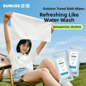 Zhenqi Disposable Wet Wipes Full Body Cleansing Outdoor No Shower Wipes Travel Portable Thickened Adult Use Deodorizing Cleaning Soothing