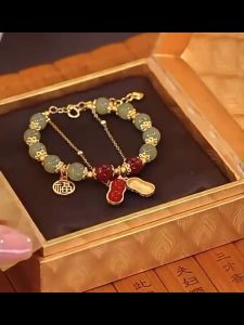 【Pharaoh🎀COD】Gelang Kacang Beruntung Kreatif Gaya Cina Gelang Manik Antik