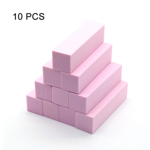 10pcs Nail Files Buffer Block Set Manicure Pedicure Care Nail Art Buffing Sanding Polishing White Sponge Buffers Nail File Tools