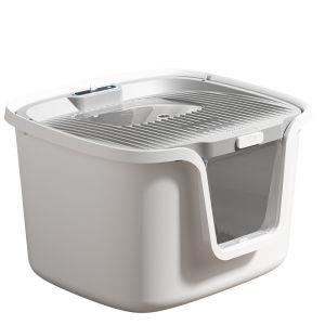 hipidog | Enclosed Top Entry Odor Control Anti-tracking Extra Large Cat Litter Box