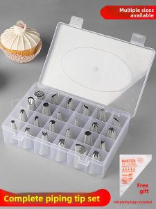 AMW | Baking Essentials Stainless Steel Piping Nozzles & Bags