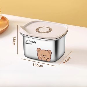 Crisper 316 Stainless Steel Lunch Box Food Grade Box For Home Winter Sealed Fruit Container Bento Box Sealed Storage
