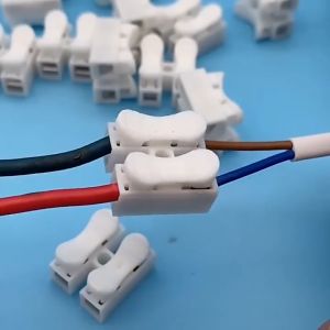 50pcs 100pcs Self Locking Electrical Cable Connector CH2 250V 2 Pin Quick Splice Lock Wire Terminals
