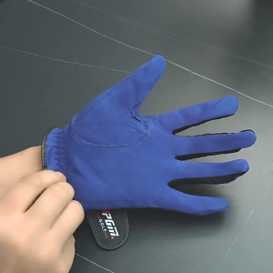 PGM Golf Gloves for Men Left and Right Hand Microfiber Cloth Soft Breathable Abrasion Gloves Single Branch ST004