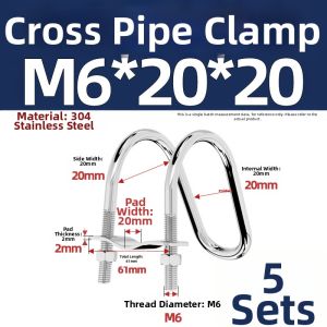 TIANZHUOJINSHU | Stainless Steel Farm Clamp Cross Brackets