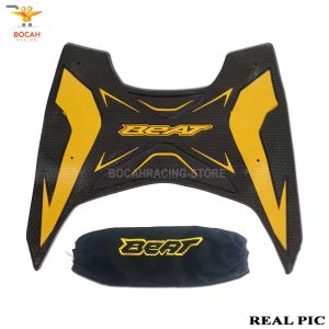 Paket Cover Shock Dan Karpet Motor Beat Sporty Deluxe ISS CBS Beat Street ISS Th 2020-2022 Plus Sarung Shockbreker Sokbeker