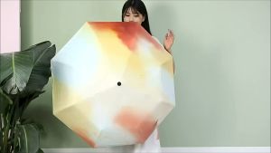 Original image Umbrella folding automatic uv protection small pocket sizeUmbrella mini size Umbrella for women for kids