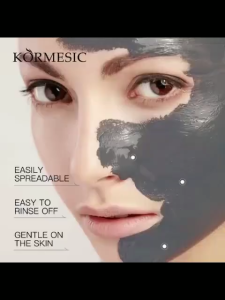 [BPOM] KORMESIC Charcoal Exfoliating Clay Mask 60gr - Masker Wajah Mud Masker Wajah Komedo Mask Eksfoliasi Mengangkat Sel Kulit Mati Menghilangkan Minyak Berlebih Penghilang Komedo Jerawat pengecilan pori-pori