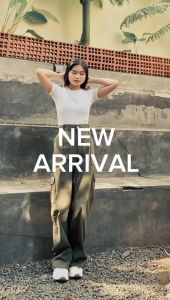 ZAYIDA - Rora Cargo Pants: Celana Cargo Wanita Katun Twill & Highwaist Loose Korean