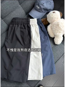 Ice Silk Mens Shorts Summer Thin Sporty American Style Quick Dry Tactical Pants Casual Youthful Four-Fifths Length Shorts