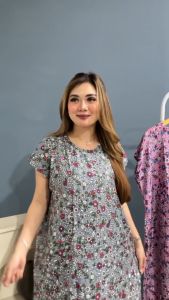 Daster Bali Kekinian Terbaru Motif Bunga Dress Mola Bali Bahan Rayon Premium Adem dan Halus