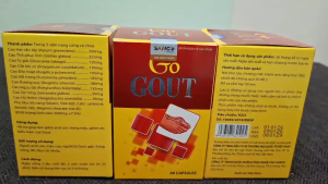Viên uống giúp làm giảm Acid Uric trong máu hỗ trợ giảm các biểu hiện của bệnh Gout/ Go Gout H-60V