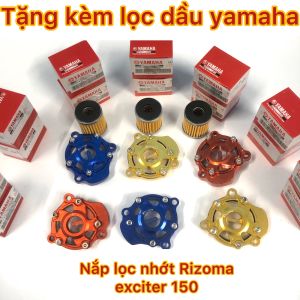 Nắp lọc nhớt exciter 150 rizoma được làm bằng nhôm CNC có tặng kèm lọc nhớt yamaha