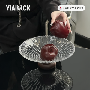 Luxurious Glass Fruit Bowl Vintage Style Home Use Coffee Table Decor High Value Visual Appeal French Style Handmade Kitchen Dining Accessories