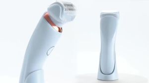 2 in 1 Women Electric Shaver Dual Head Bikini Trimmer Painless Body Hair Razor and Facial Hair Remover for Underarm Leg Face