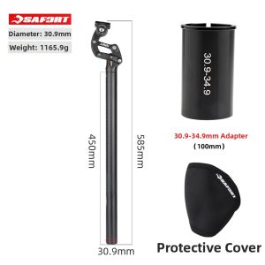 Shock Absorbing Long Seat Post 30.9 34.9mm
