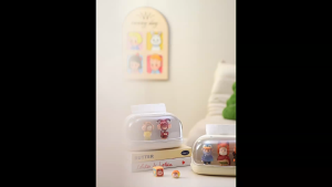 967 Tissue Box Collectible Display - Dual Function Automatic Lift Tissue Holder with Flip Top