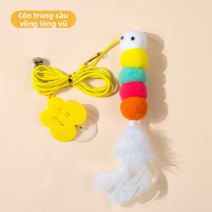 7o | Đồ Chơi Mèo Cây Lông Vũ Có Chuông