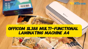 OFFICOM 8in1 Laminating Machine SL388 Hot & Cold A4 Size Package Corner & Hole Puncher