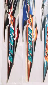 Stiker Striping Lis Les Bodi Motor Yamaha Vega R New 2007 Merah Hitam