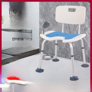 เก้าอี้อาบน้ำรูปตัว U สำหรับผู้สูงอายุ ผู้ป่วย ผู้พิการ ที่นั่งอาบน้ำกันลื่น ที่นั่งในห้องน้ำ ที่นั่งในห้องน้ำแบบอเนกประสงค์