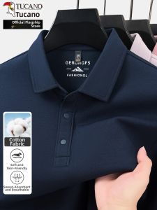 TUCANO | Business Casual Long Sleeve Polo Shirt For Mature Men