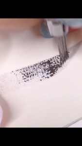 50pcs/box Eyebrow Needle Tattoo Microblading Blades 4Rows 3R Manual Semi Permanent Eyebrow Makeup Fast Microshading