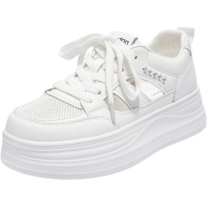 Agsdon | Breathable Thick-soled White Shoes