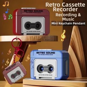 Vintage Music Playable Mini Cassette Player Keychain