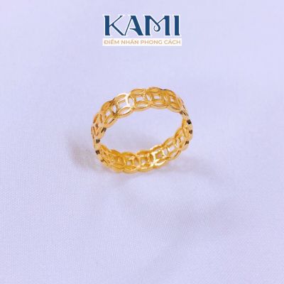Nhẫn kim tiền nam nữ Kami KT6