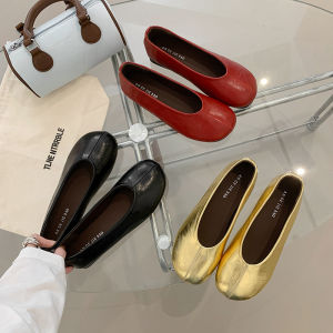 XUJIA | Ballet Style Flats Slip-On Comfortable Leather Shoes