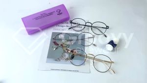Groovy Eyewear - Kacamata Natasya Lensa Blueray Minus Cylinder Antiradiasi Gedget