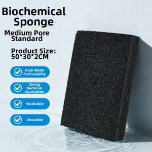 Yee | Black Nitrifying Filter Cotton For Aquariums Thick Sponge