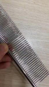 Lược inox thẳng chải lông cho chó mèo gỡ rối - dụng cụ làm đẹp lông chó mèo