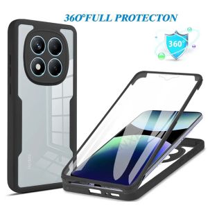 360 Full Cover Case For Redmi Note 14 Pro Plus + Funda For Redmi Note 14 4G 5G A3 14C Screen Protection Phone Cover