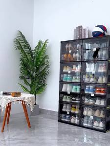 Jeko&Jeko | Ready-to-Use Folding Multi-level Transparent Shoe Cabinet