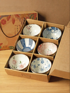 MODERN SWEETHOME | Aesthetic Sakura Colored Underglaze Porcelain Rice Bowl Japanese