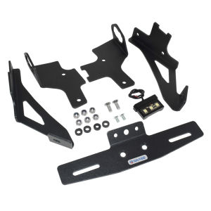 Black Motorcycle LED Light Rear License Registration Plate Frame Holder Bracket Tail Tidy Fender Eliminator For KAWASAKI Z 650 RS Z650RS ER650 2022 2023 2024